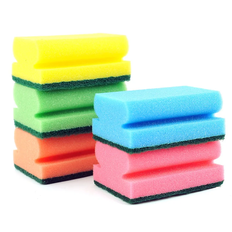 5pcs/lot Wholesale Dish Sponge Kitchen Cleaning Scouring Pads House