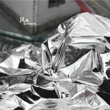 

50cm*135cm/piece Ultra-thin metallic bright silver mirror cloth