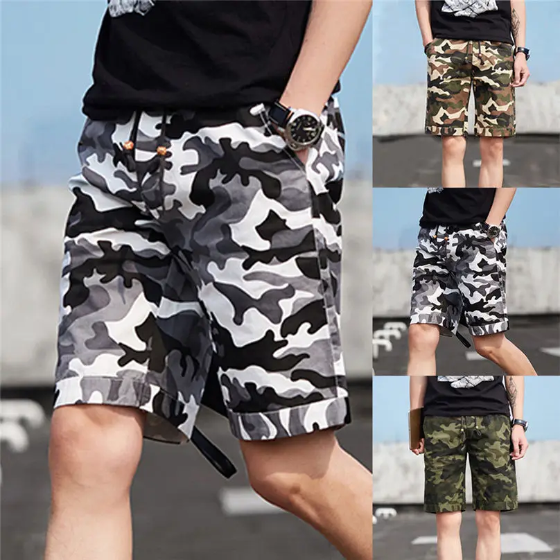 Модные мужские камуфляжные комбинезоны с карманами и карманами с волнистыми точками, шорты, мужские шорты, мужские шорты, ropa#3A10