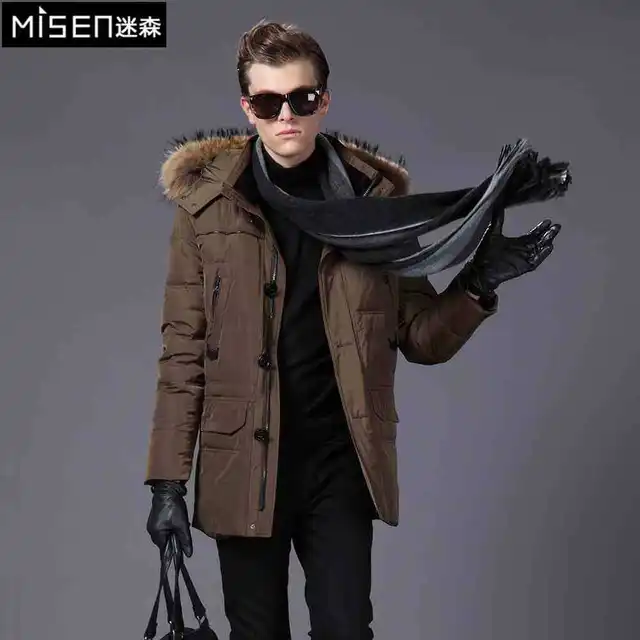 Cheap 2015 New Hot Winter Hooded Thicken Warm MEN Down jacket Coat Parkas Outerwear Slim Plus Size 3XXXL Mid Long Fur collar Leisure
