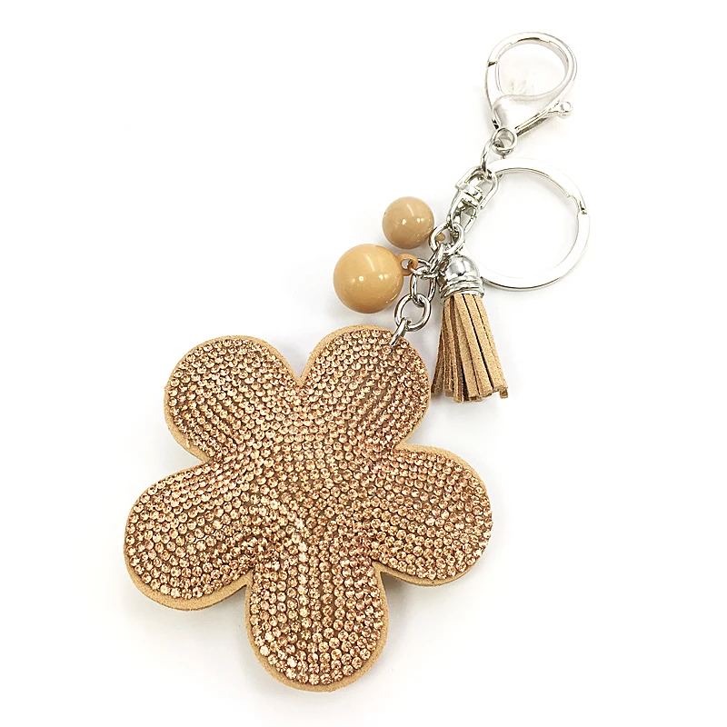 2016 portable plum flower key female cute key chains key covers the