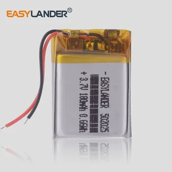 

5pcs/Lot 3.7V lithium polymer battery 052025 502025 180mah MP3 MP4 MP5 video recorder Junsun 7810G pro dvr advocam recorder