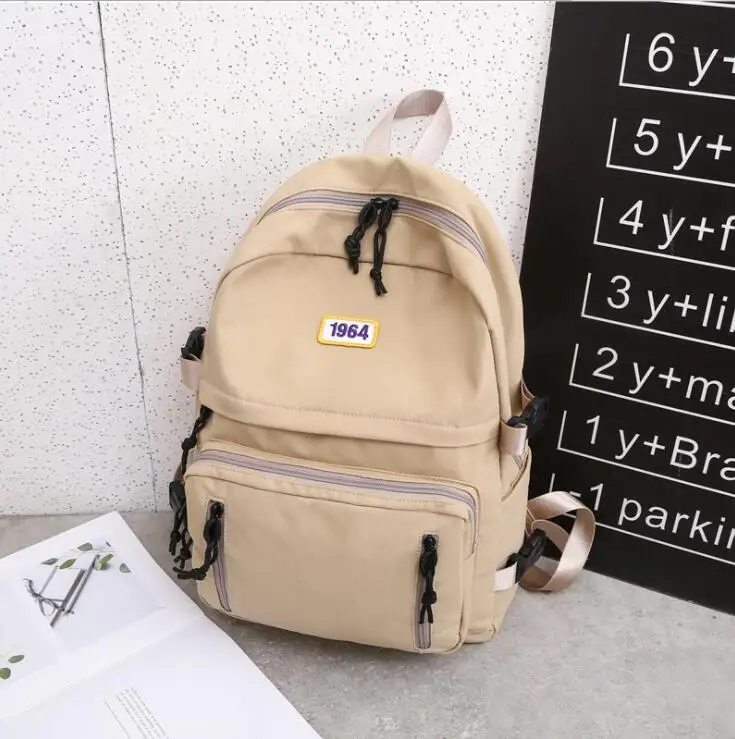 Harujuku многоцелевой рюкзак хип-хоп Fahion ученик средней школы школьный в консервативный стиль рюкзак для девочек нейлон - Цвет: 2