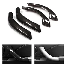 4 pcs Car Styling ABS Maçaneta Da Porta De Fibra De Carbono Textura X1 F48 Braço Capa Guarnição Para BMW 2016 2017 2018