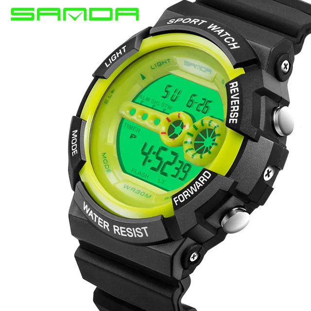 Sanda Brand Children Sports Watches 30m Waterproof Fashion Casual Digital Watch Sanda Brand Children Sports Watches 30m Waterproof Fashion Casual Digital Watch