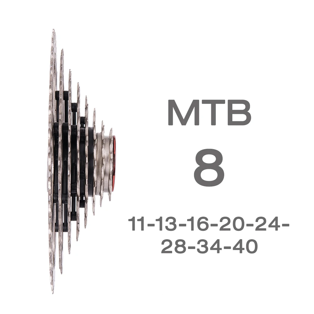 ZTTO горный велосипед 8 скоростная кассета MTB 11-40t велосипедная обгонная муфта звездочки части велосипеда совместимые для M410 k7 X4