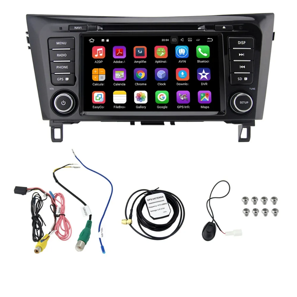Discount 4-core 2+16GB android 7.1 car dvd gps for Nissan X-TRAIL 2014-2016 car dvd with wifi/bluetooth/obd/dvr/3g/rds/tv/camera 0