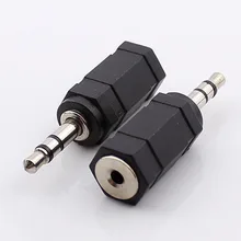 30pcs Jack 3 5mm Audio Connector Male Turn Jack 2 5 Female Headphone Plug AV Adapter 3 5 Dual channel To 2 5mm Hole