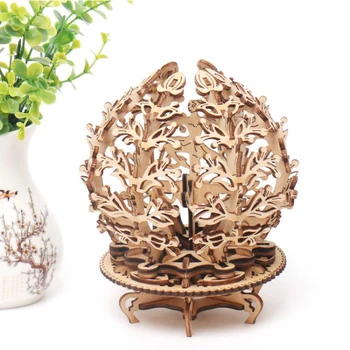

DIY Gear Drive Woman Flower 3D Wooden Model Building Kits Toys Hobbies Gift for Children Adult