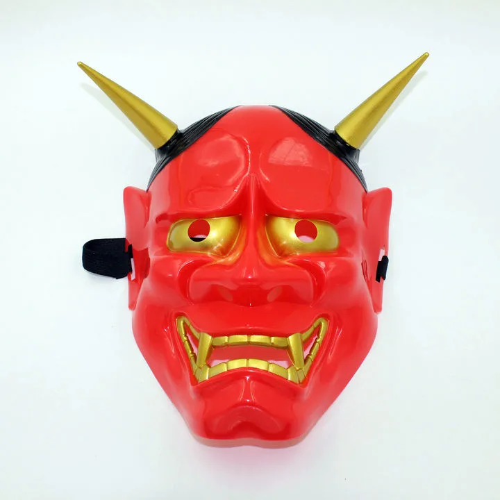 Будда прайна маски Хэллоуин Дьявол страшные маски дети японские маскарадные анимационные маски красный/белый