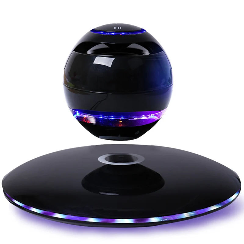 

Levitating Bluetooth Speakers Portable Wireless Soundbar Subwoofer Speakers with Colorful Lights 360 Degree Rotation With Mic