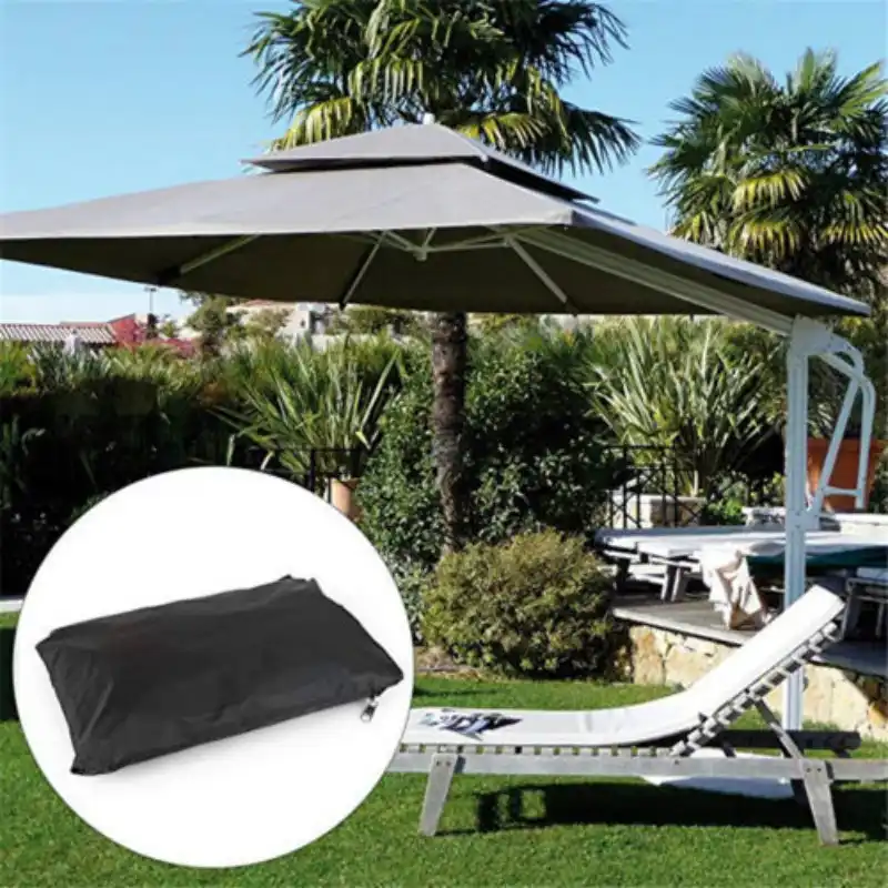 2018 Large Waterproof Outdoor Garden Patio Table Chair Set Furniture Black Cover Umbrella Aliexpress