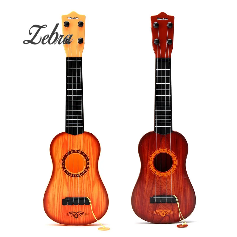

43cm Acoustic 4 Strings Plastic Musical Toy Ukulele Guitar For Kids Children Beginners Gift Small style