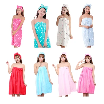 

Women Quick Dry Magic Bathing Towel Spa Bathrobes Wash Clothing Sexy Wearable Microfiber Beach Towels Bathrooms Kitchen Towel