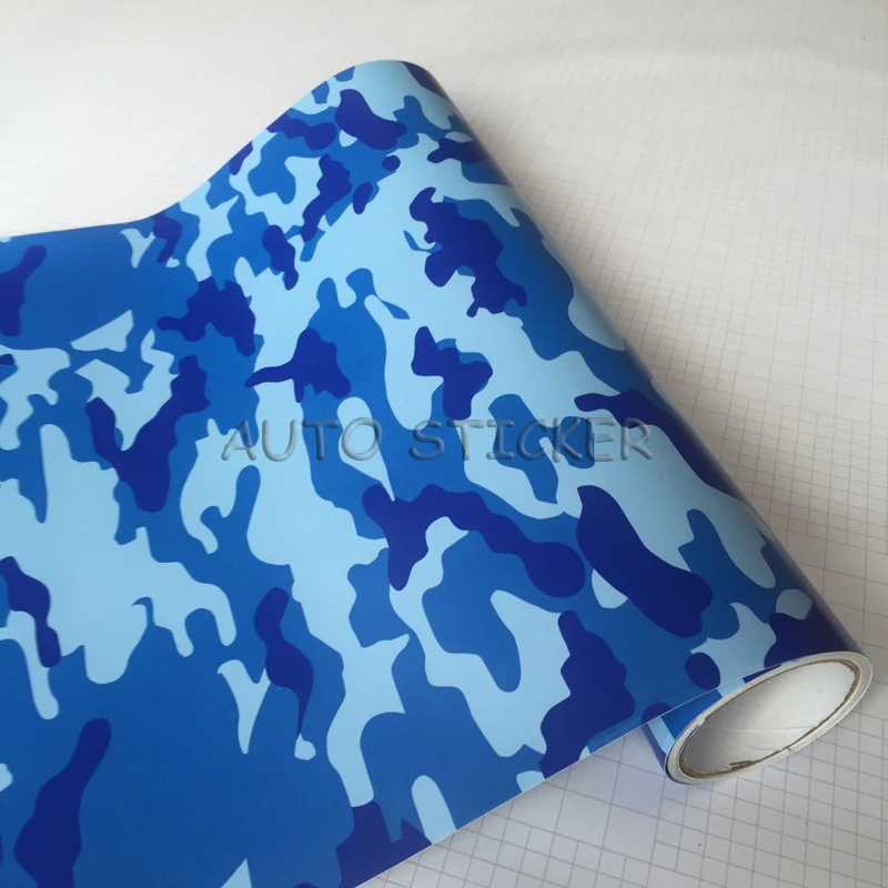 blue camo vinyl wraps 1