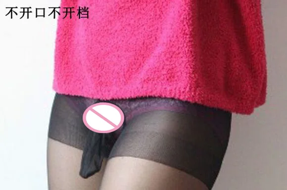 knee high panty hose New High-end Hot selling high elastic Men's Ultra-thin transparent sexy temptation stockings Male open-crotch pantyhose 5 Styles g string underwear cotton