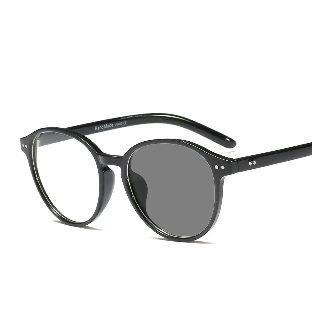Ретро классические очки для чтения с бриллиантовым котом, модные мужские и женские цветные многофокусные очки с коробкой FML - Цвет оправы: black