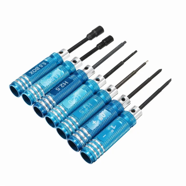 

7PCS/Set DIY Hexagonal Hex Screw Driver Tool Screwdriver 1.5mm-5.5mm For RC Camera Drone FPV Quadcopter Helicopter 175mm