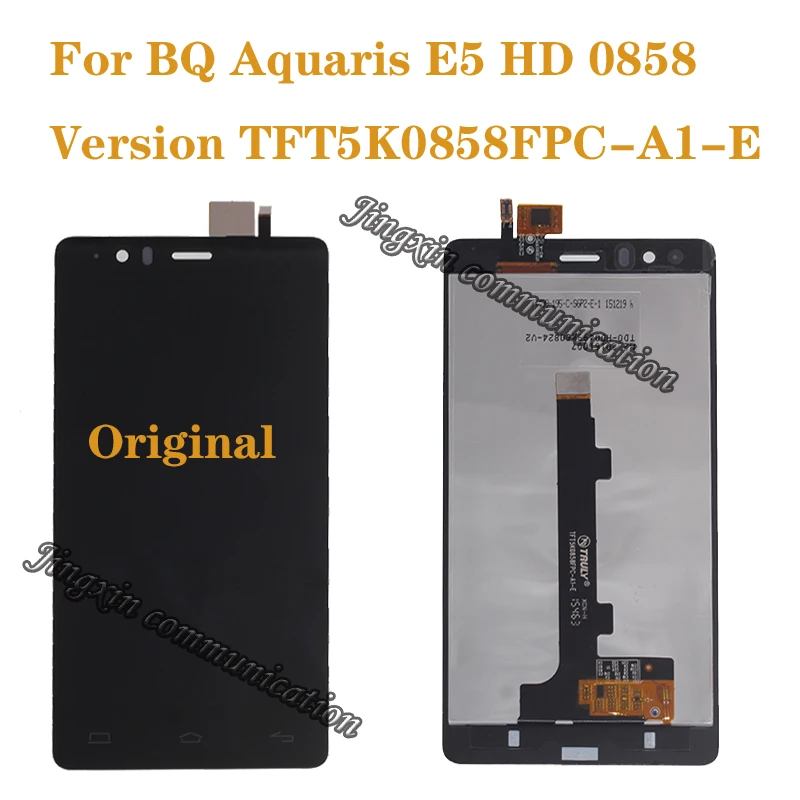 

100% brand new original for BQ Aquaris E5 0858 LCD display + touch screen digital converter replacement E5 HD repair parts