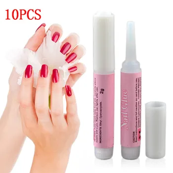 

10PCS Mini Beauty Nail Glue False Art Decorate Tips Acrylic Glue Nail Accessories 2g High Quality Nail Glue Hot Sale TSLM1
