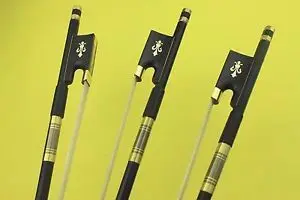 

2pcs new professional 4/4 Carbon fiber violin bow Ebony Frog Carving flower
