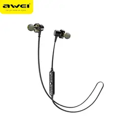 AWEI X660BL магнитные Bluetooth наушники спортивные беспроводные наушники водостойкие наушники стерео гарнитура с микрофоном наушники