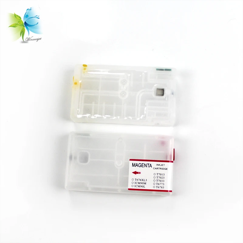 Winnerjet 5 комплектов 4 цветов T6771 пустой пополняемый картридж для чернил Epson