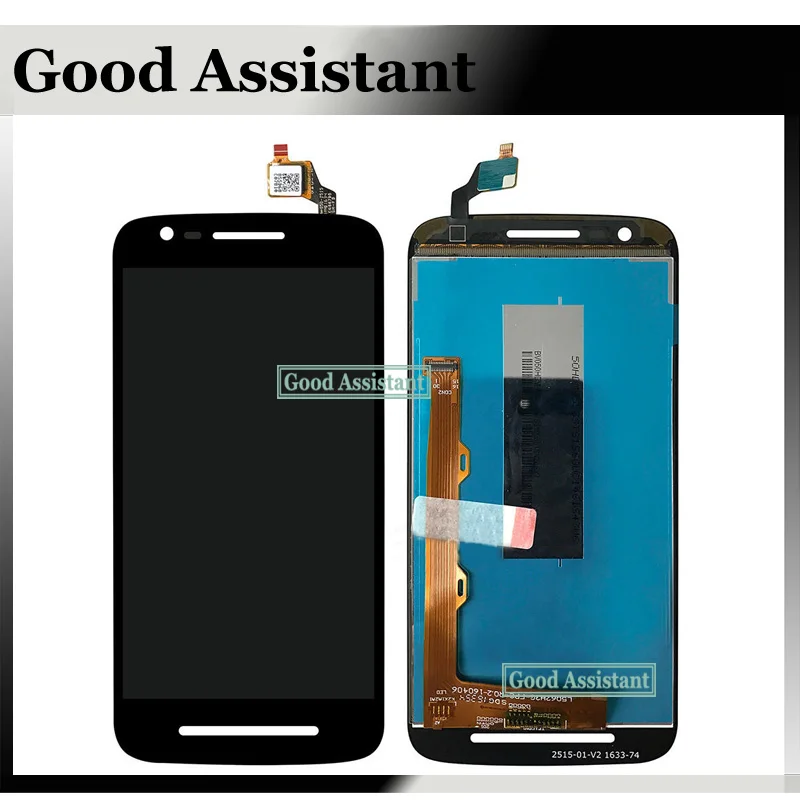 Black/White For Motorola Moto E3 XT1700 / Power XT1706 LCD Display + Touch Screen Digitizer Assembly Replacement | Мобильные
