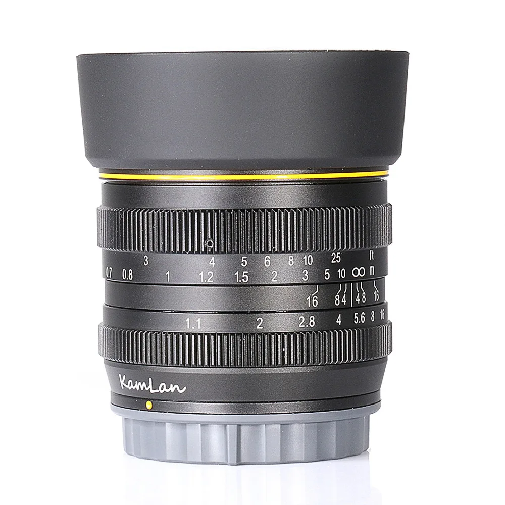 New Style Kamlan-50mm F1.1 Aps-c Super Large Aperture Manual Focus Lens