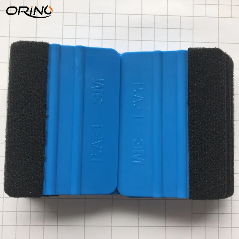 2PCS Blue Felt Squeegee Vinyl Film Wrap Tool Fabric Scraper Tinting Tools Window Glass Wash Tools Auto Car Cleaning