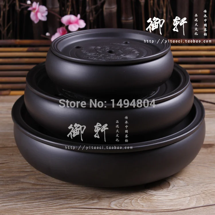 Tea Tray Handmade Yixing Redware(purple clay) Ceramic Tea Sets
