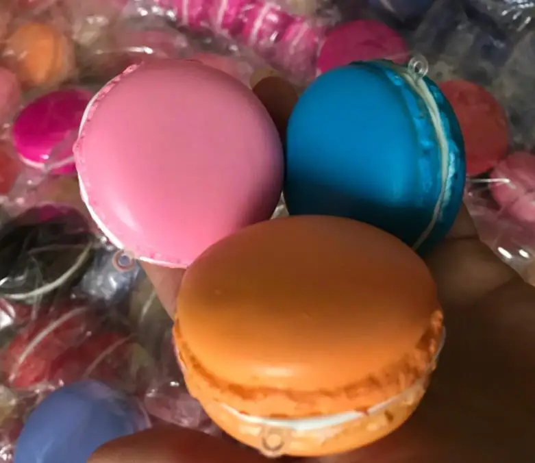 50 шт! Кавайный мягкий Macaroon Редкие Мягкие 5 см смешивания цветов заказ(с подвески-шармы для телефона) подарок хорошее качество