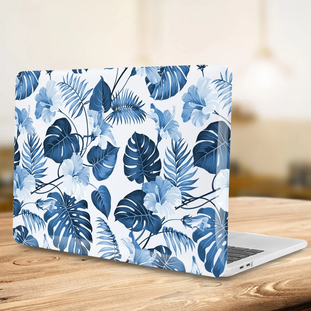 Летний стиль листьев узор Жесткий чехол для Macbook Air 11 12 13 Laptop Sleeve Mac book Pro 13 15 A1989 A1706 с retina