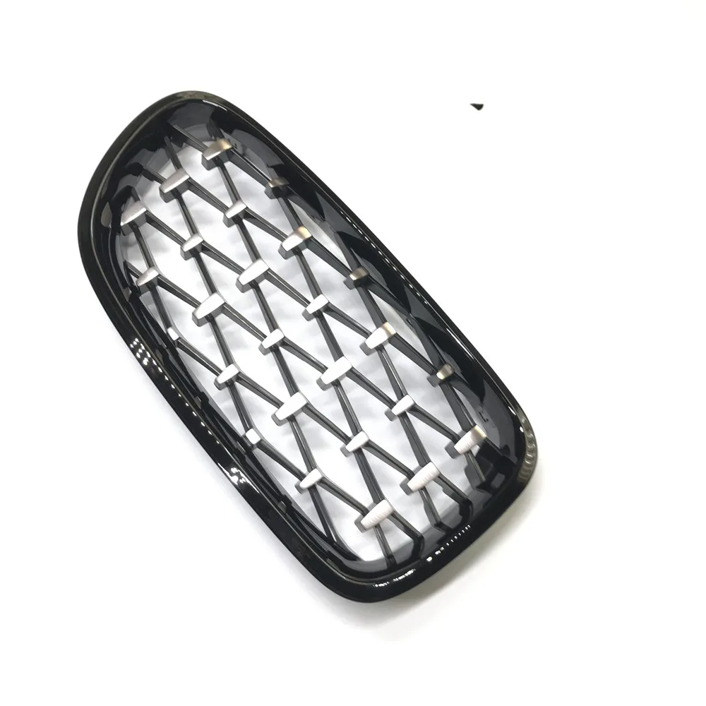 For Bmw F10 F11 F18 Car Front Grill Newest Diamond Style 2010- One Pair Abs 5 Series F10 Mesh Grill