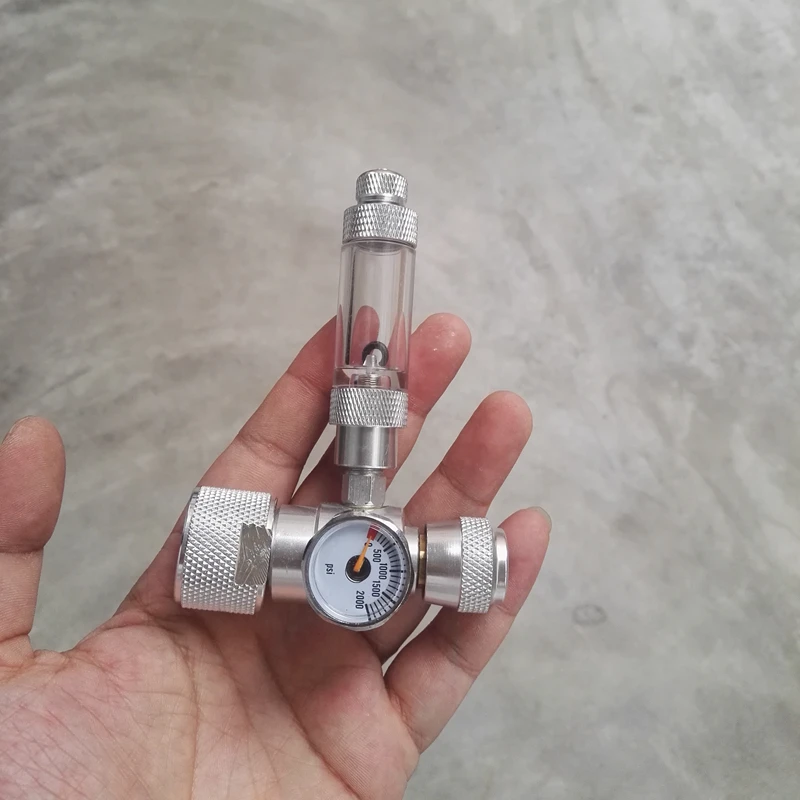 

aquarium co2 single gauge decompression regulator control vavle interface G5/8 for fish tank water plants