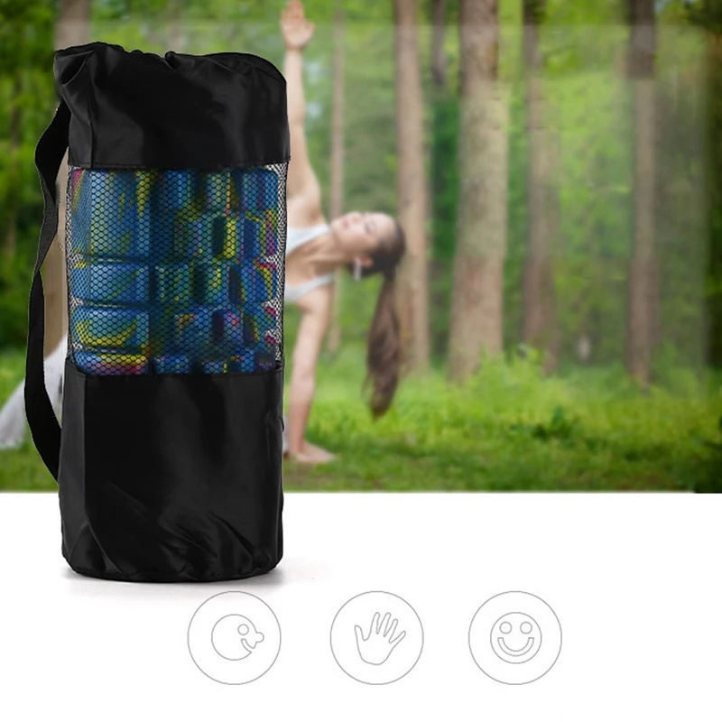 Коврик для йоги сумки водонепроницаемый рюкзак из нейлона сумка для принадлежностей Пилатес сетчатый ремешок спортивный накладной карман(не включает колонны для йоги