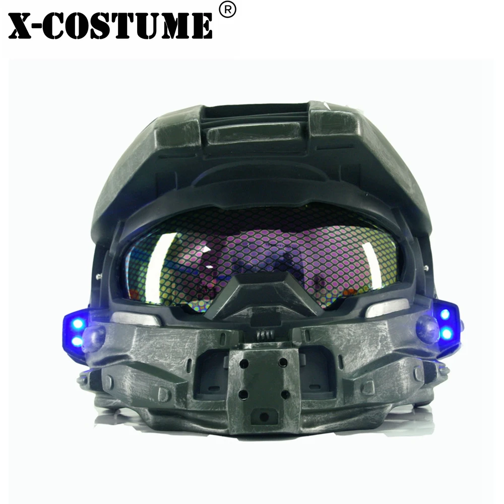 X-COSTUME Halo 4 Master Chief шлем игры Косплэй реквизит прохладный костюм аксессуар Полный