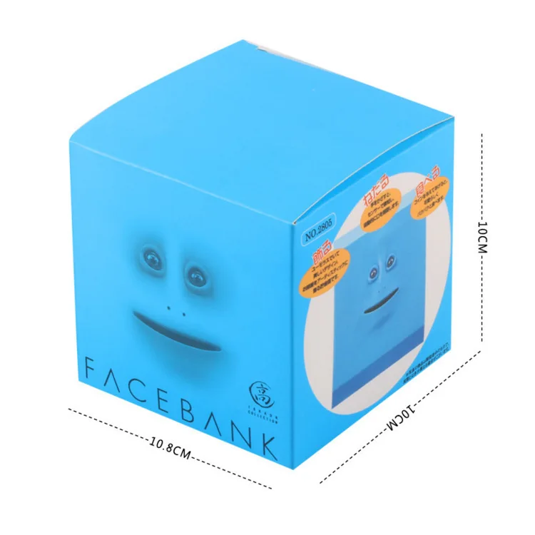 Новые экзотические банкноты для банкнот для лица креативный электрический датчик для лица плоская Копилка игрушечный банк