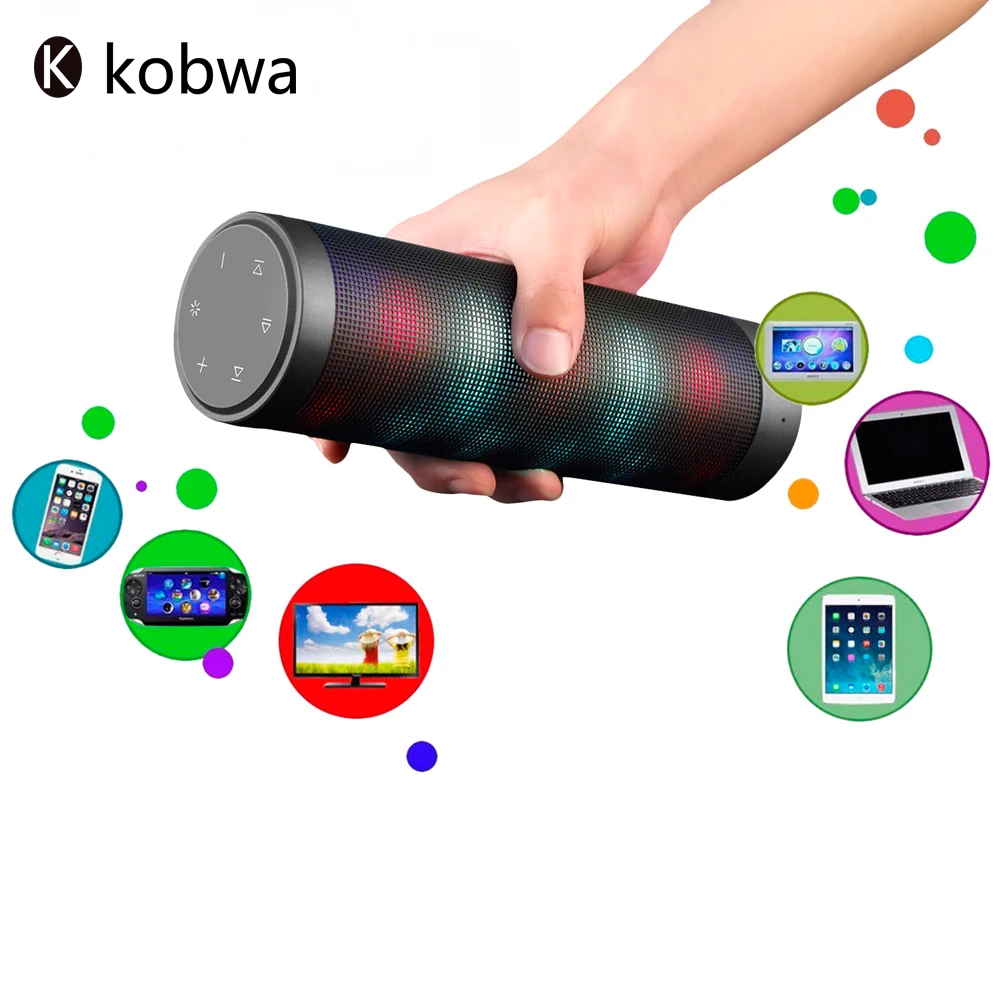 Pulse Colorful LED Lights Bluetooth Speaker HiFi Wireless Portable
