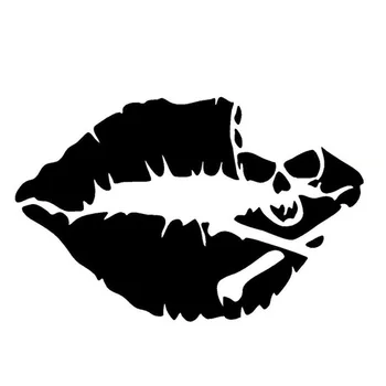 

Sexy Lips Car Stickers Personalized Motorcycle Vinyl Decals Black Color Switch Stickers Waterproof WS0053BK