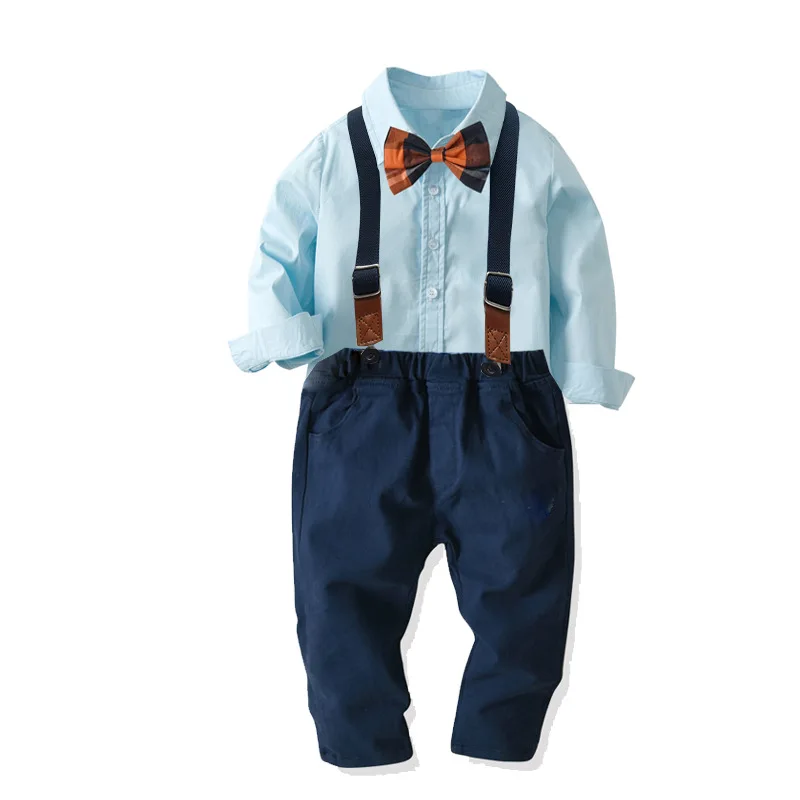 Children Clothing Autumn Boys Clothes Gentleman Back School Outfit Kids Clothes For Boys Clothing Sets 1 2 3 4 5 6 Year