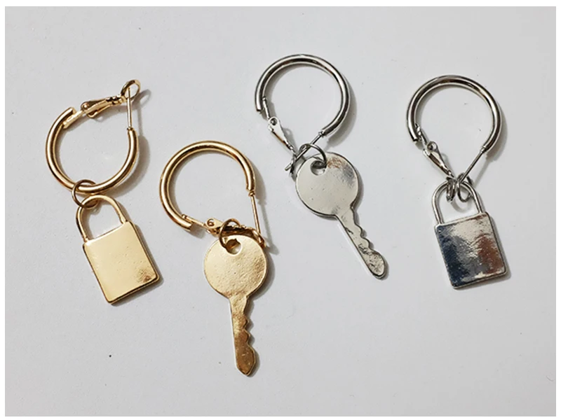 Lock Key Earrings (3)