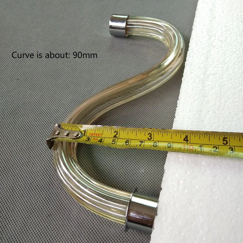 Мм 200x90 мм коньяк хрустальная люстра локоть трубы подключения держатель лампочки в форме свечи к центральной столб аксессуары к осветительным приборам