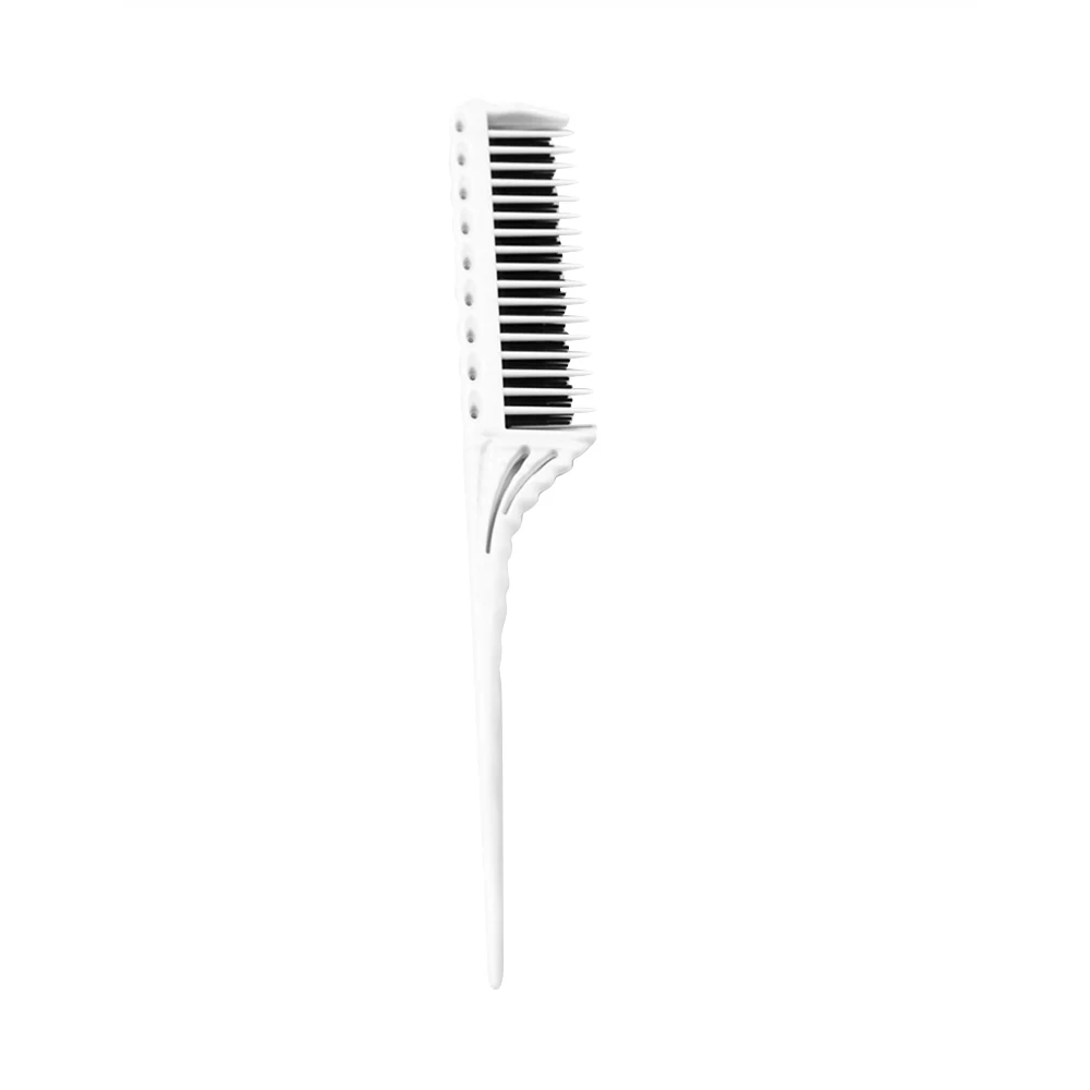 3-Row Teeth Teasing Comb Detangling Brush Rat Tail Comb Adding Volume Back Coming Hairdressing Combs