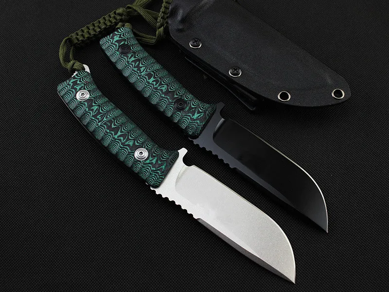 High Quality fixed D2 blade Black Green Micarta handle tactical hunting knife outdoors camping survive knives & K sheath High Quality fixed D2 blade Black Green Micarta handle tactical hunting knife outdoors camping survive knives & K sheath