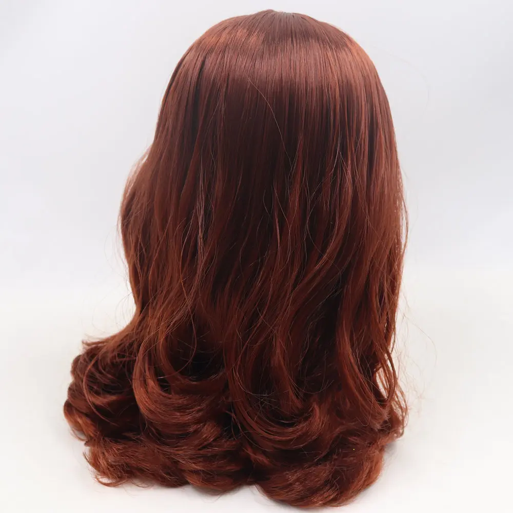 Кукла Blyth ICY DBS № BL9388 винно красные волосы для суставов тела черная кожа матовое