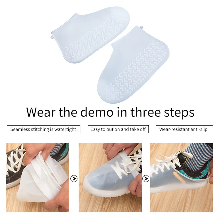 Покрытие для обуви силиконовый гель водонепроницаемое покрытие на обувь от дождя многоразовые резиновые эластичные противоскользящие для защитный изоляционный элемент