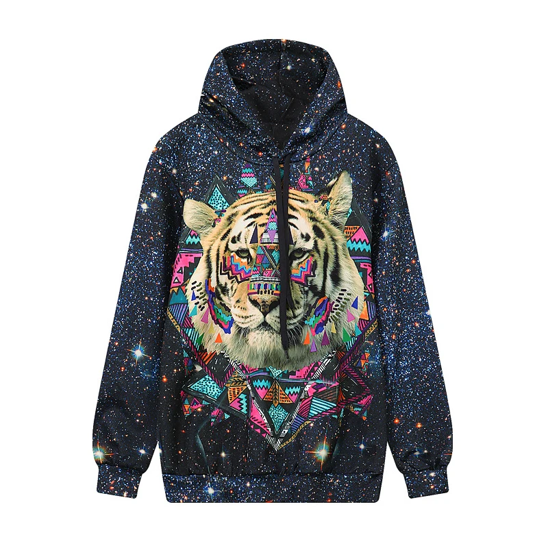 New Fashion Men/Women Hooded Hoodies With Cap Lovely Tracksuits Print