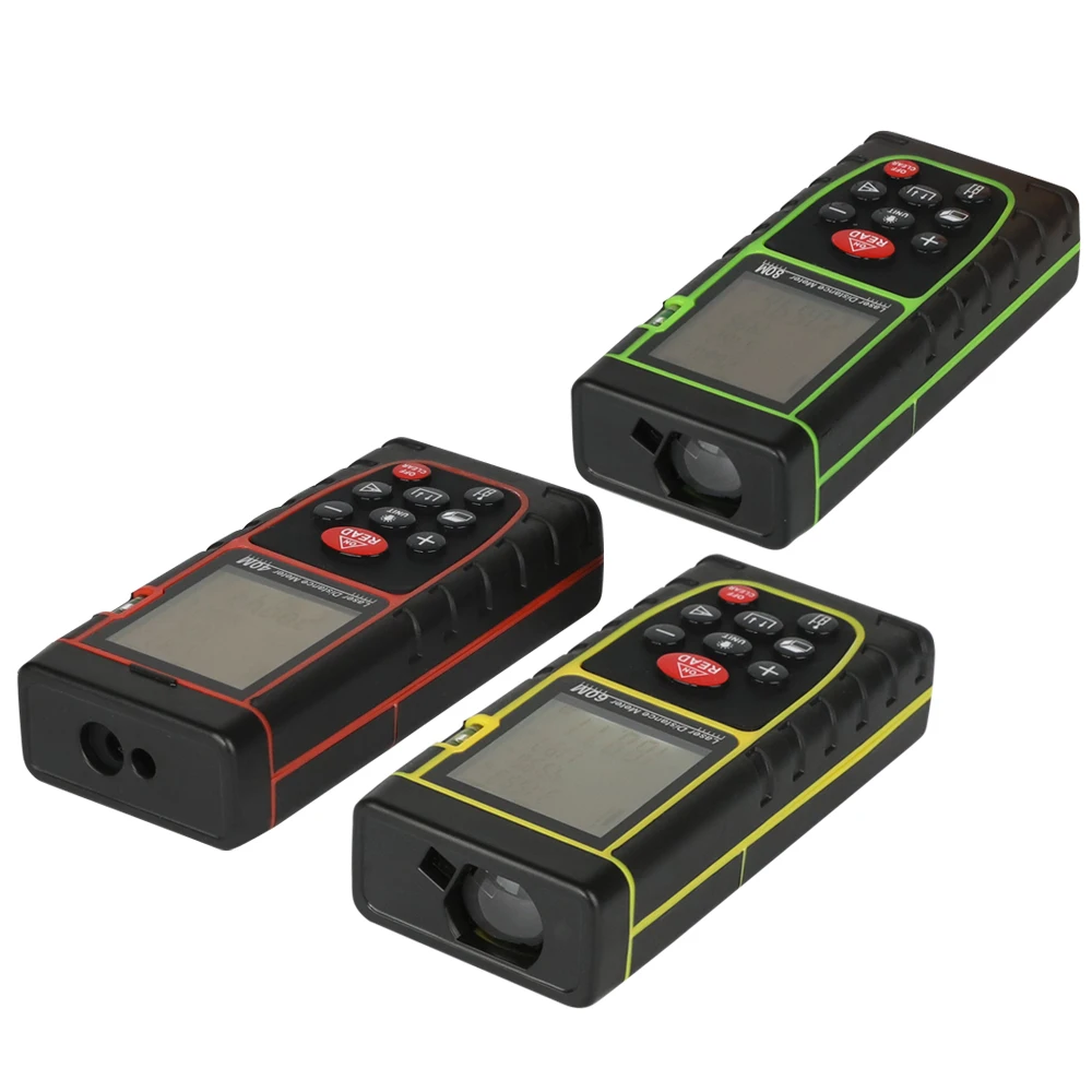 

2018 New arrival 40M 60M 80M 100M laser distance meter laser meter digital laser ruler with 20 group of data store function 2018