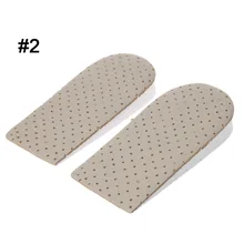 Увеличивающие рост Стельки колодки с подъемом поддержка пятки ортопедические эластичные ударопрочные EVA пены дышащая Высота подушки унисекс невидимые